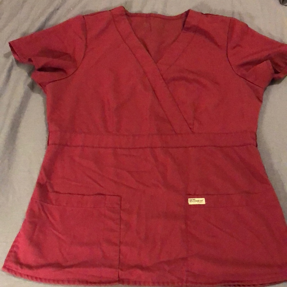 Greys Anatomy Maroon Scrubs